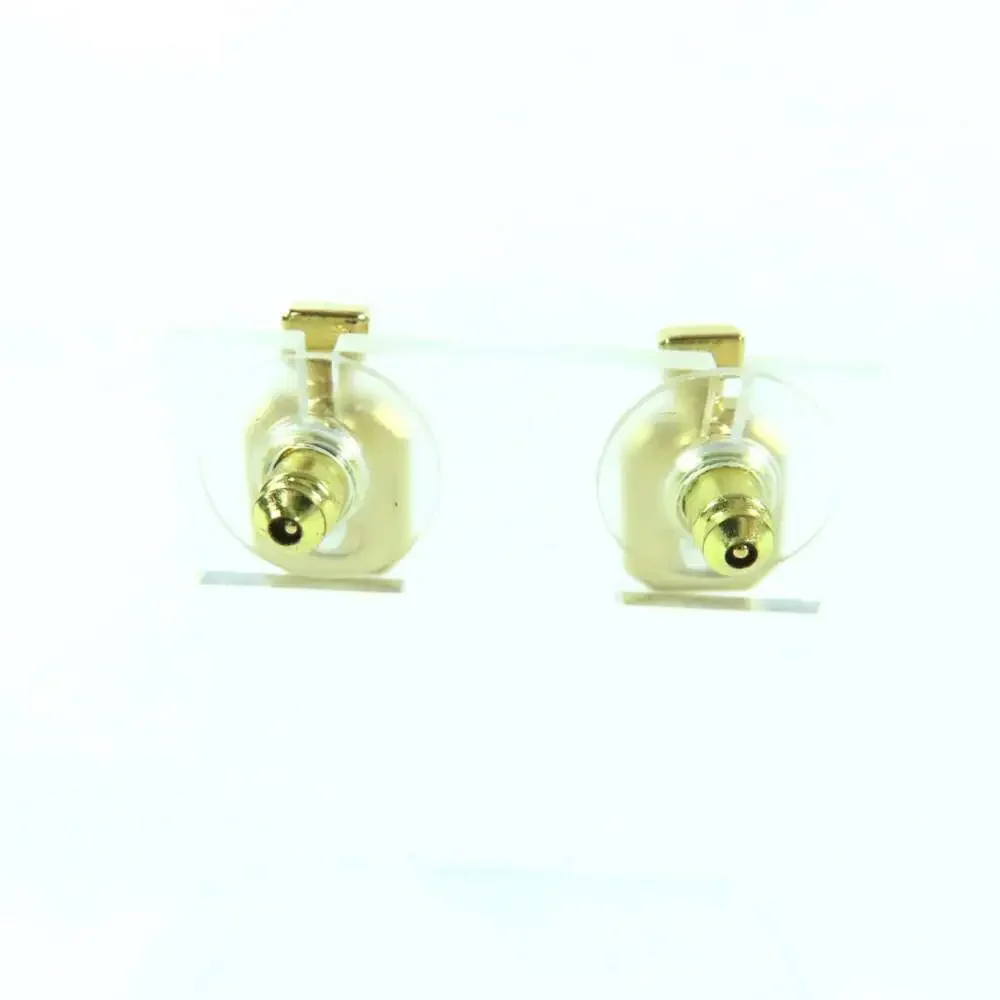 Chanel Cc Logo Earrings Metal Gold-Tone #250124C10B